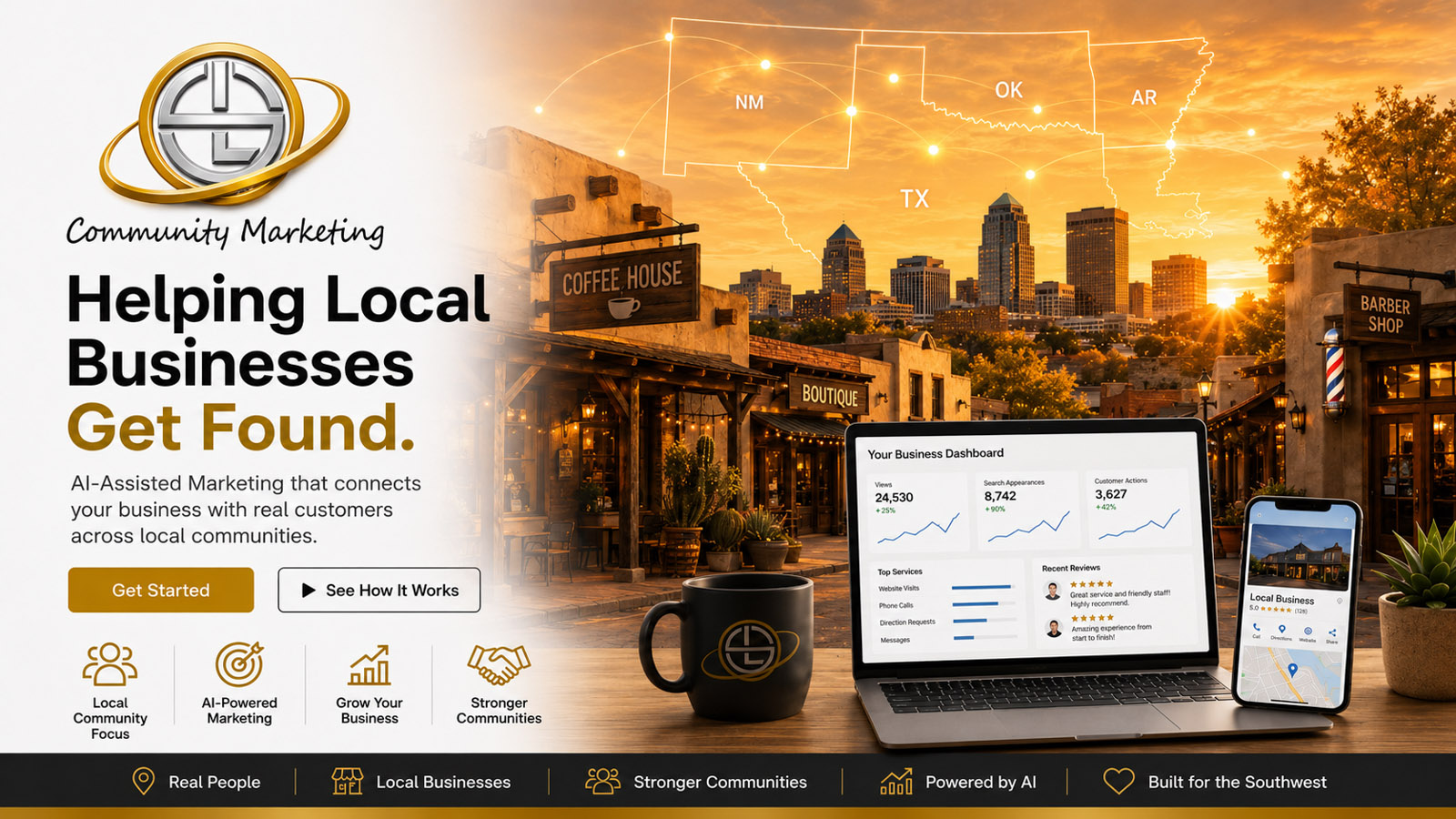 Grandjunction Colorado local business page with featured ads, coupons, restaurants, services, and city updates